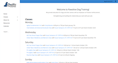 Desktop Screenshot of pawsitivedogtraining.org