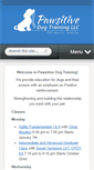 Mobile Screenshot of pawsitivedogtraining.org